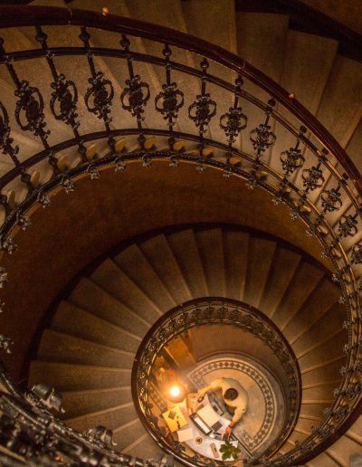 spiral staircase down
